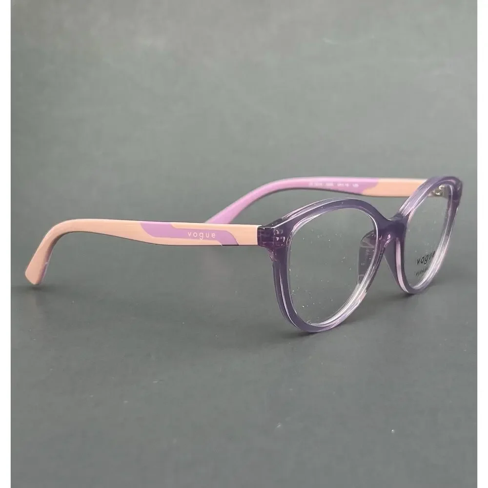 VOGUE Kids VY2019 Sophisticated Transparent Violet Acetate Frame 48 16 125 NEW